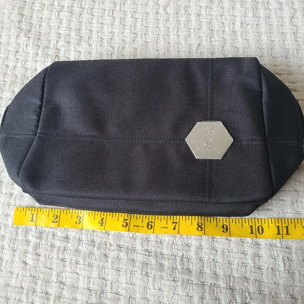 YSL Perfums Black Cosmetic Pouch Bag Travel Bag